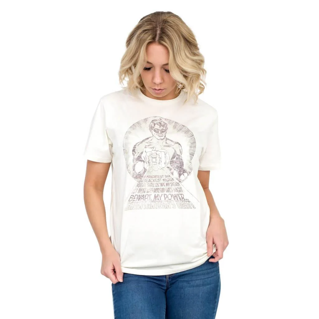 Green Lantern Beware My Power Oath Sugar T-shirt - Image 2