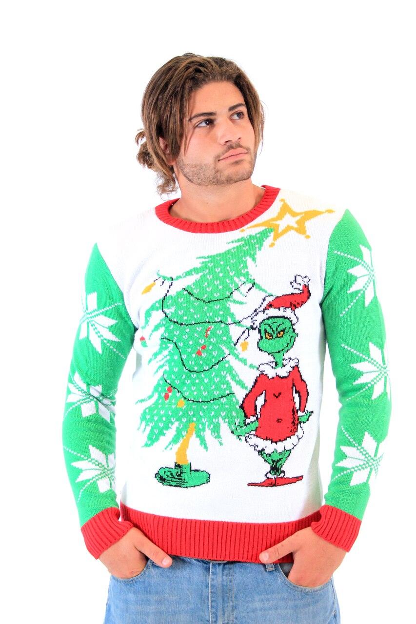 Grinch As Santa Ugly Christmas Sweater - Image 2