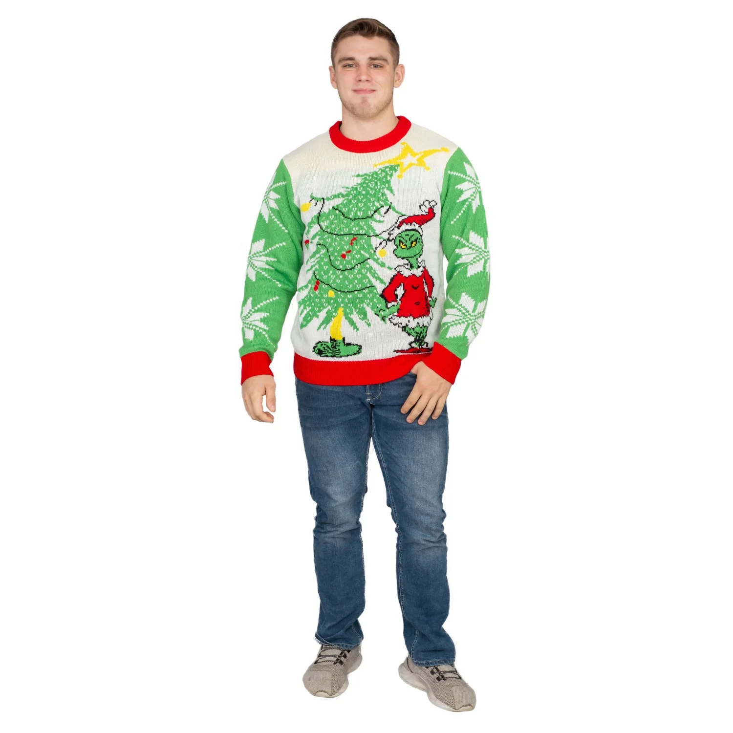 Grinch As Santa Ugly Christmas Sweater - Image 5