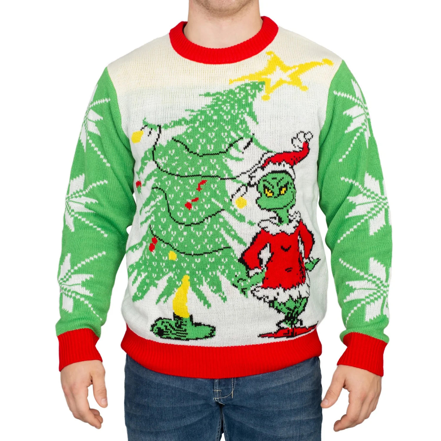 Grinch As Santa Ugly Christmas Sweater - Image 7