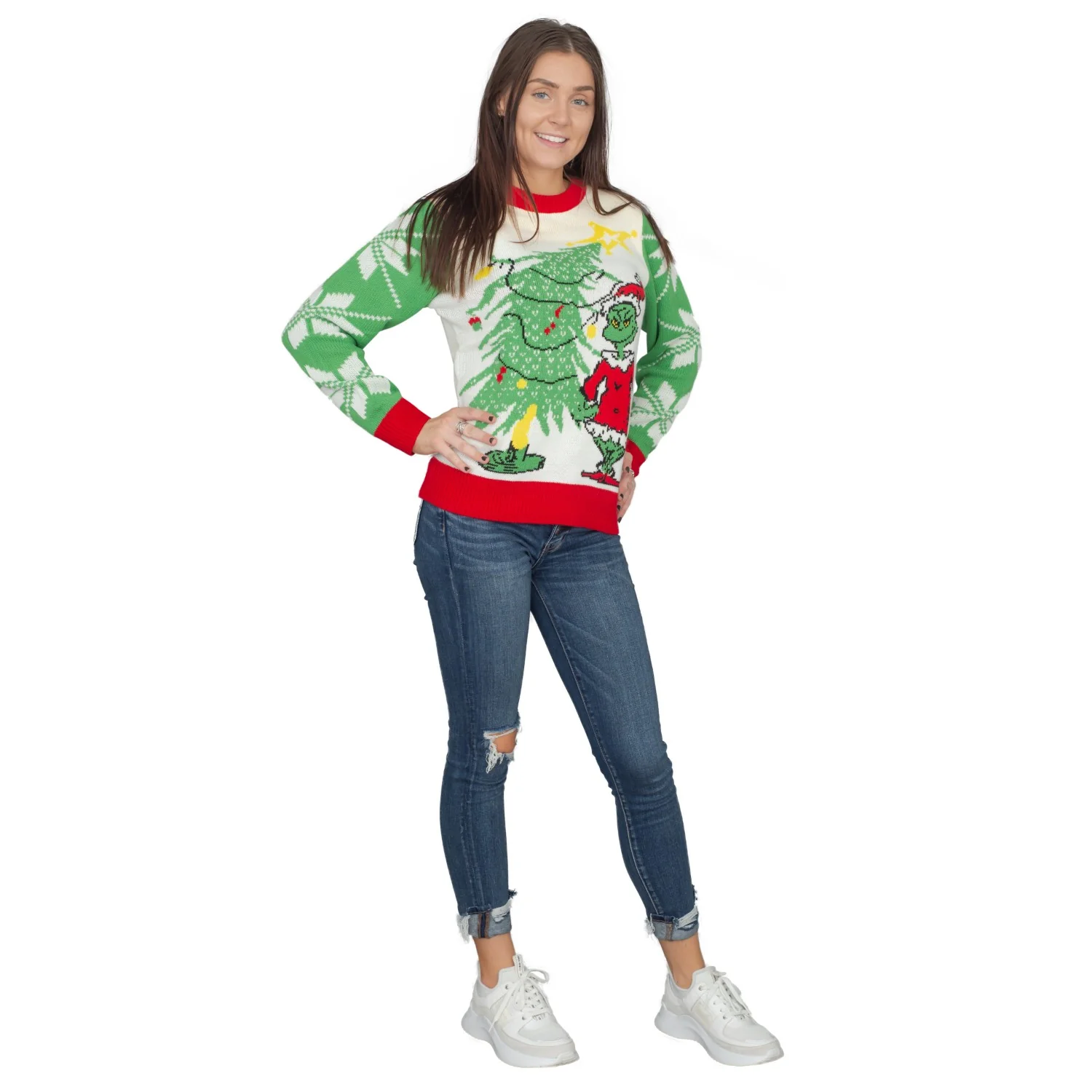 Grinch As Santa Ugly Christmas Sweater - Image 8