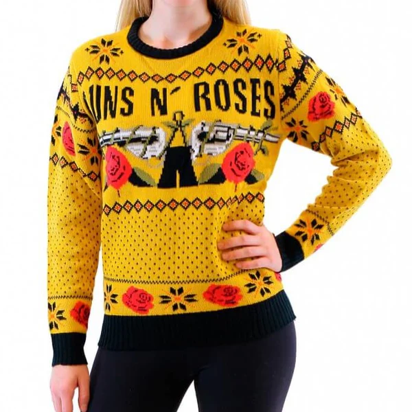 Guns N' Roses Logo Adult Unisex Ugly Christmas Sweater - Image 2