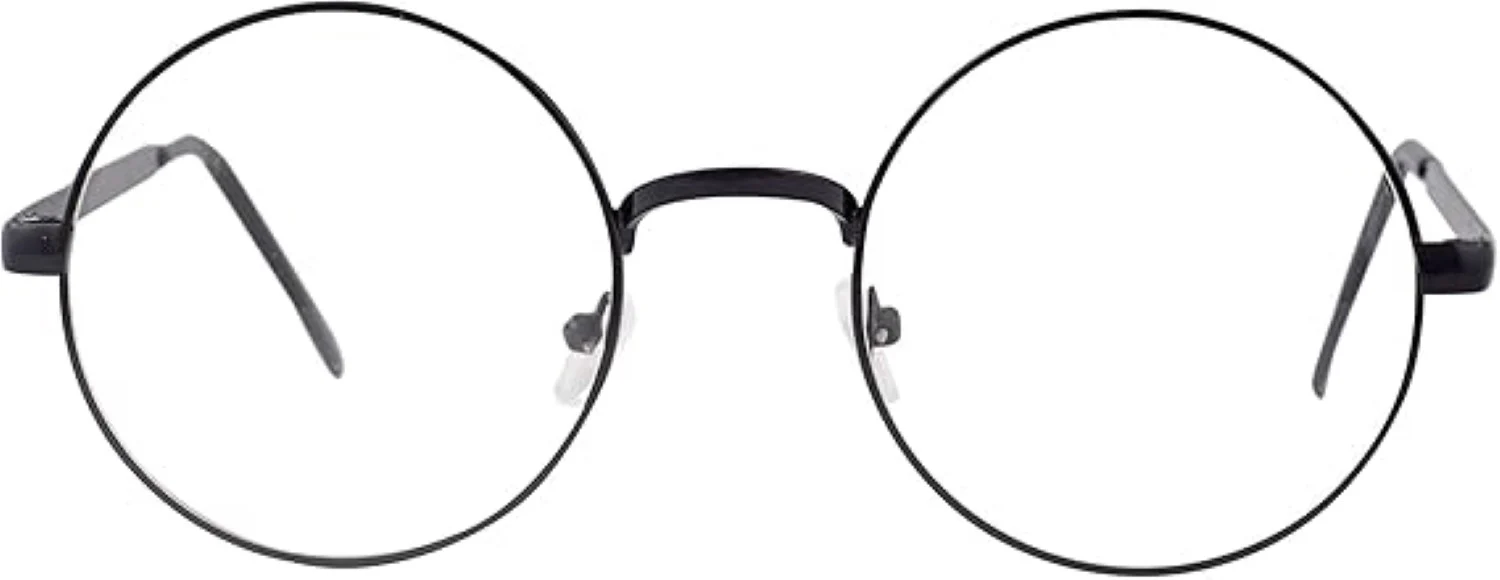 Round Circle Frame Unisex Famous Movie Wizard Halloween Costume Cosplay Glasses