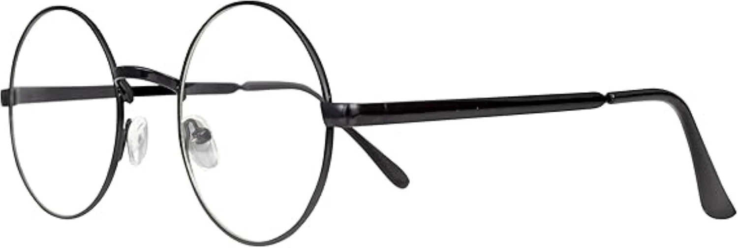 Round Circle Frame Unisex Famous Movie Wizard Halloween Costume Cosplay Glasses - Image 4