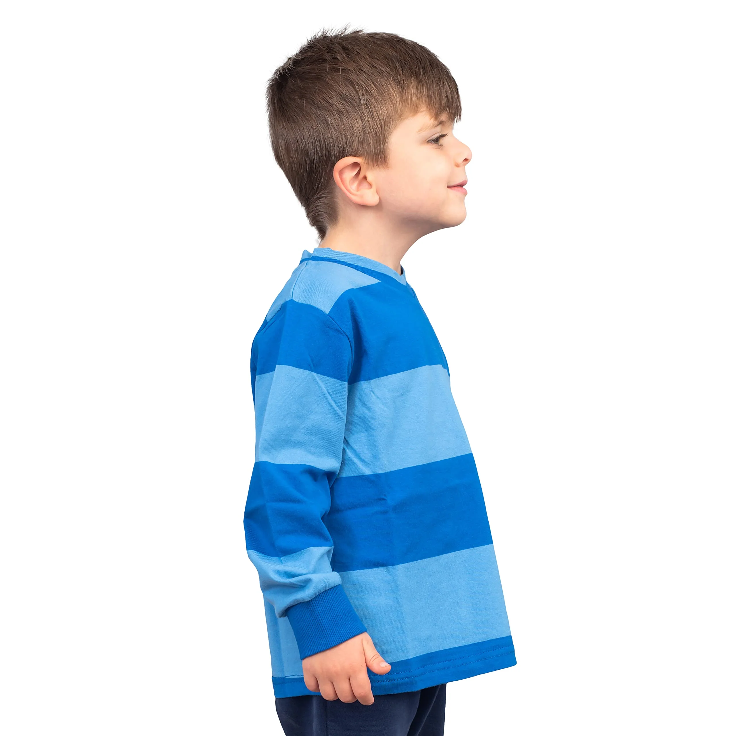 Halloween Costume "Blue and Detective" Striped Kids Shirt - Image 3