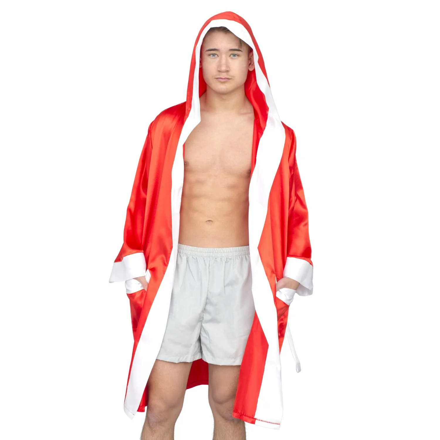 Boxing Movie Robe with Hood Halloween Cosplay Costume - Image 4