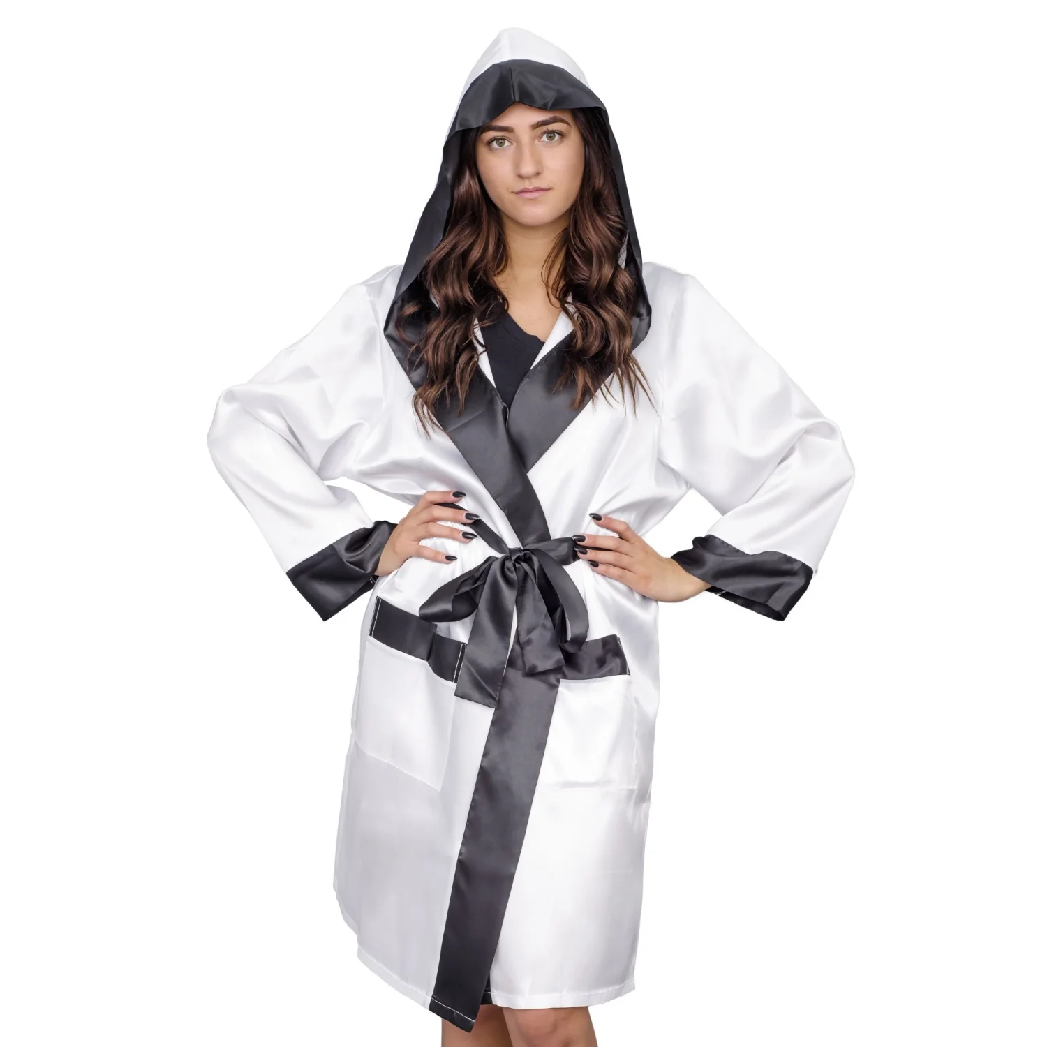 Boxing Movie Robe with Hood Halloween Cosplay Costume - Image 7