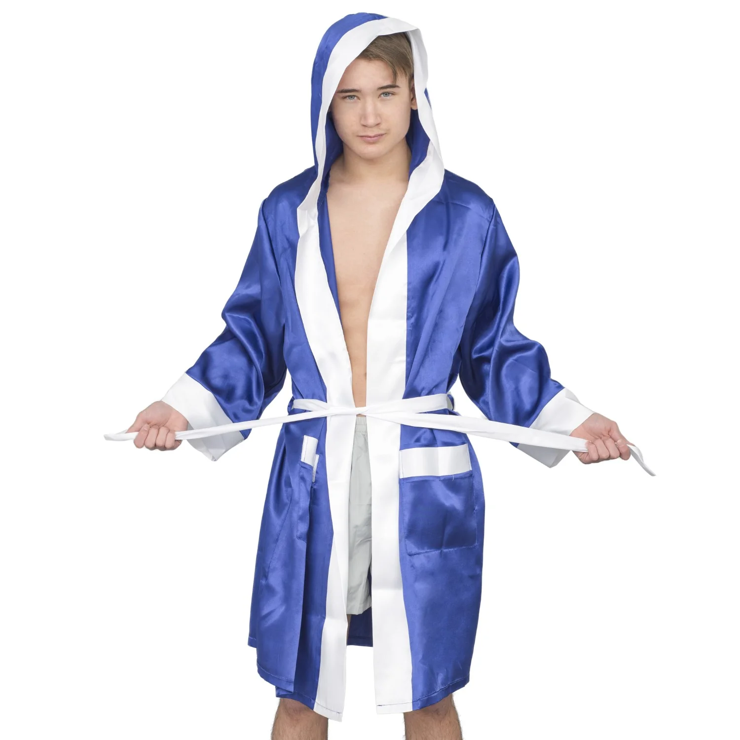 Boxing Movie Robe with Hood Halloween Cosplay Costume - Image 9