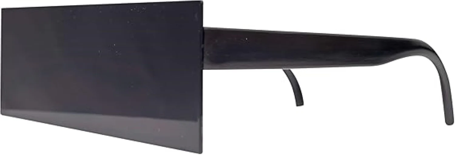 Retro Flat Top Vintage Mosaic Black Replica Halloween Cosplay Costume Glasses - Image 2