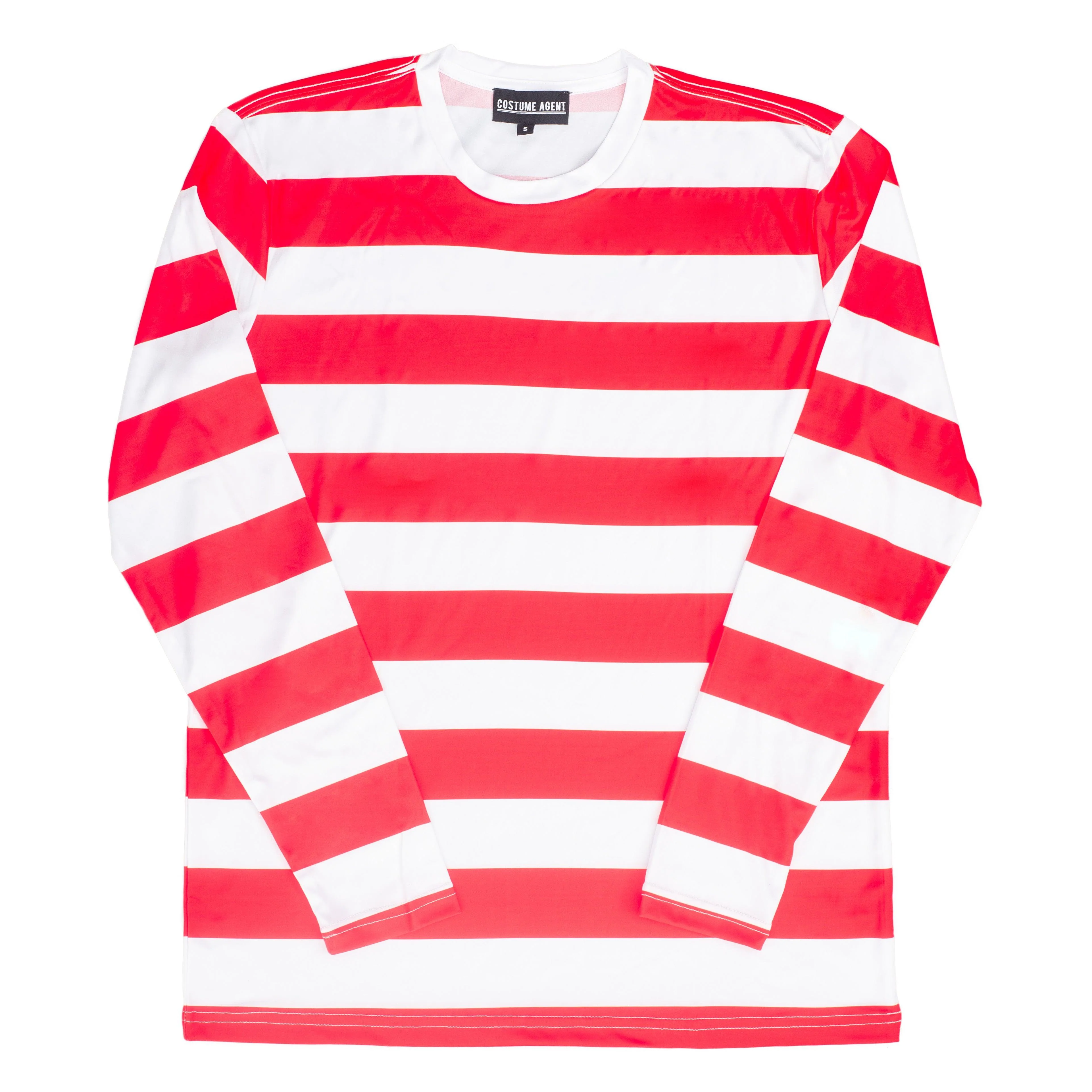 Halloween Costume Waldo Robber Striped Long Sleeve Shirt - Image 3