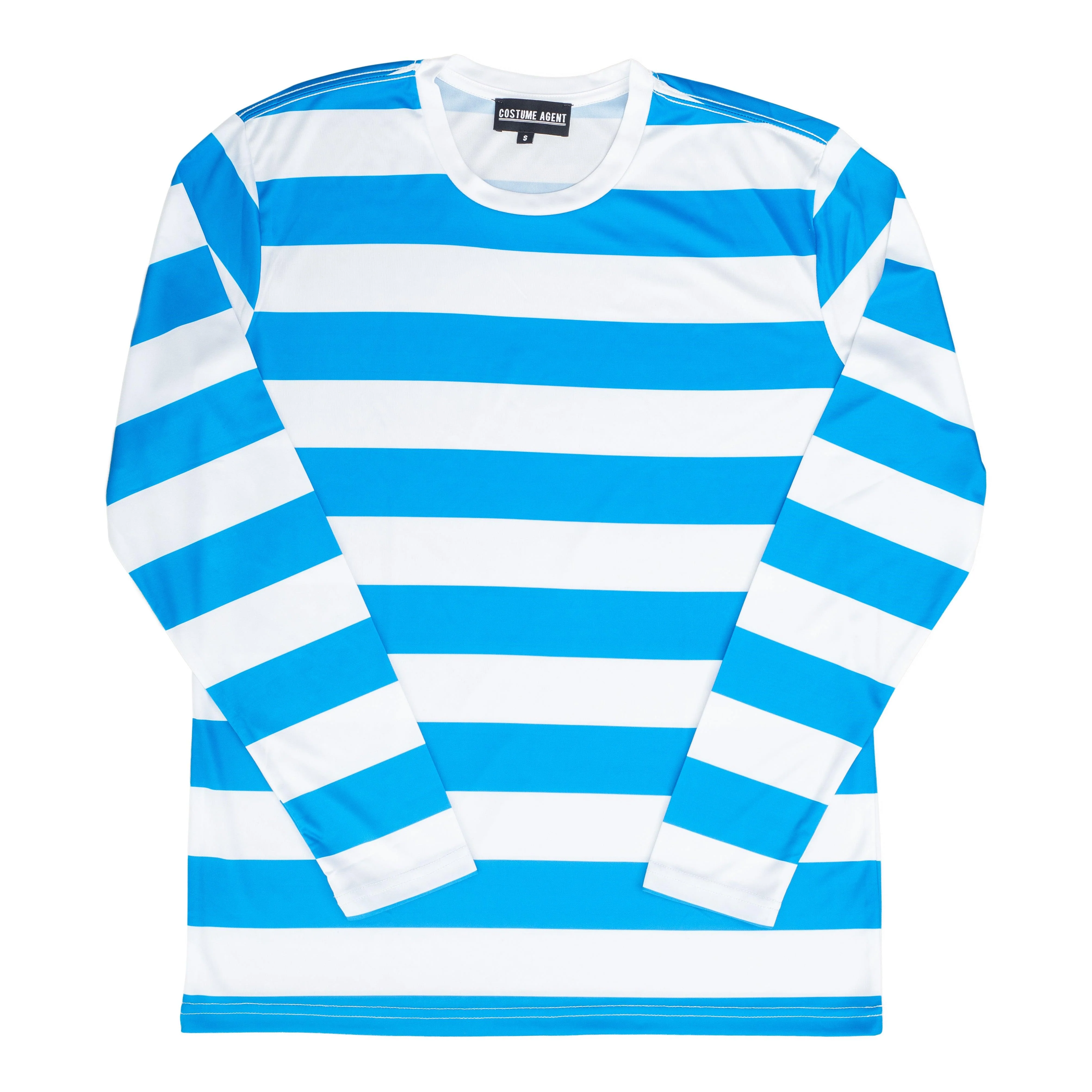 Halloween Costume Waldo Robber Striped Long Sleeve Shirt - Image 4