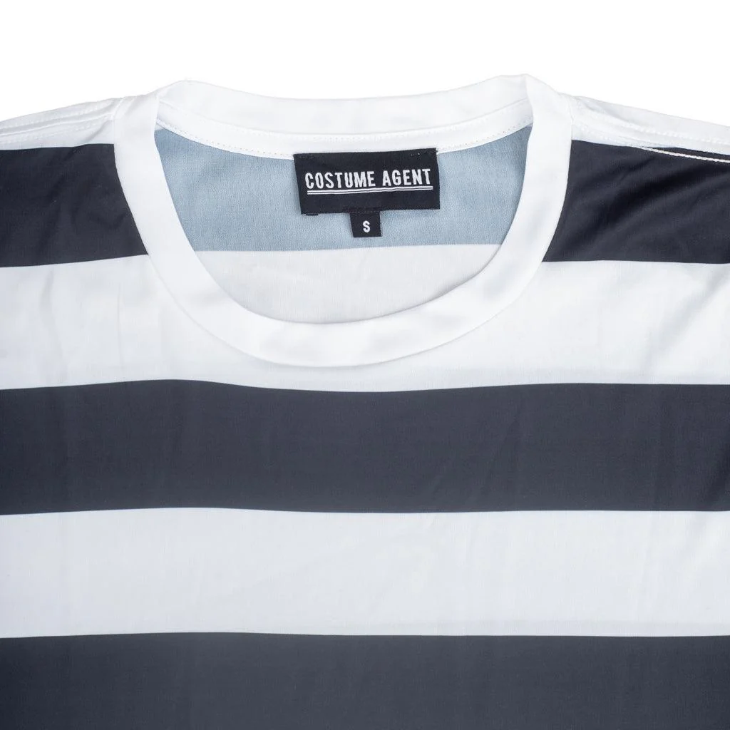 Halloween Costume Waldo Robber Striped Long Sleeve Shirt - Image 5