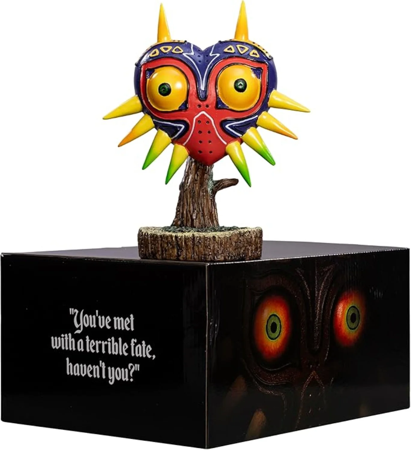 Halloween Realistic Major Mask on Tree Statue Colorful Face Adult Cosplay Costume Prop