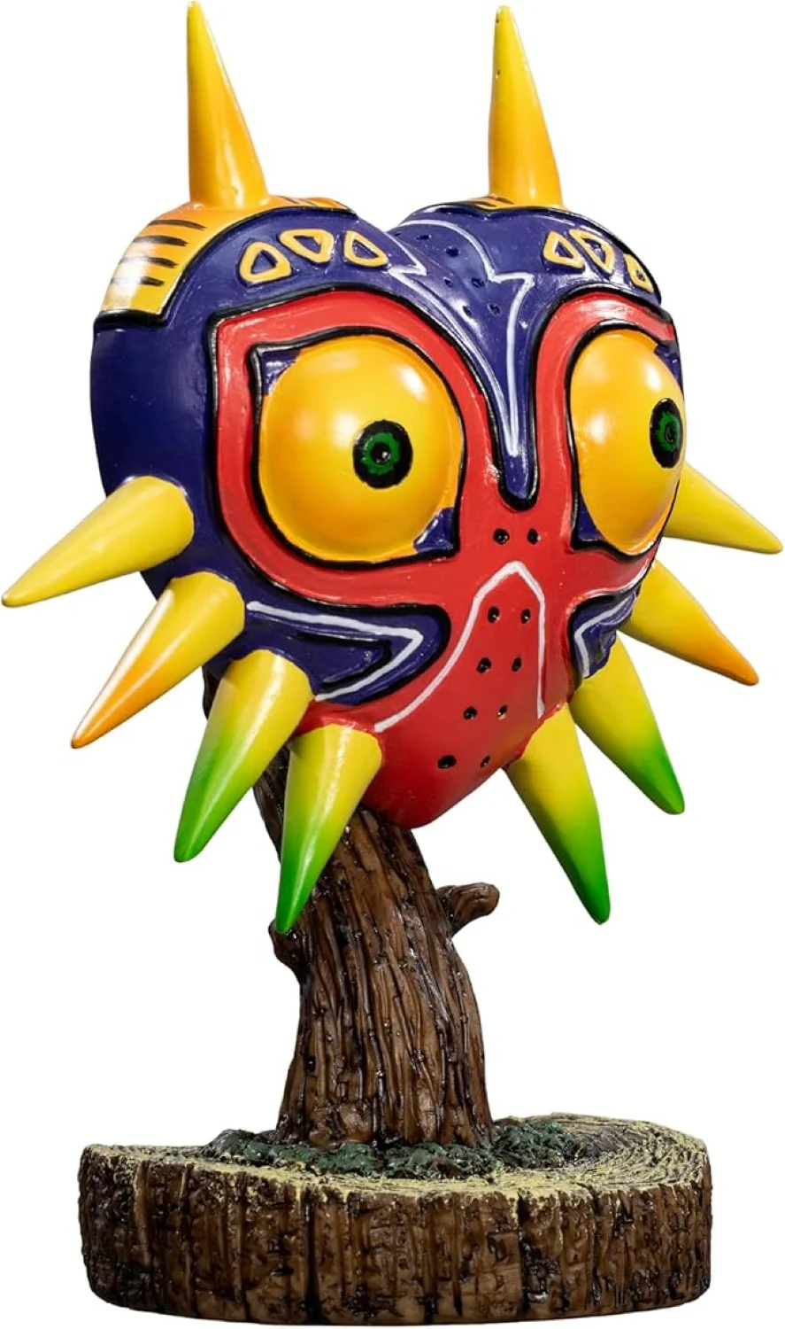Halloween Realistic Major Mask on Tree Statue Colorful Face Adult Cosplay Costume Prop - Image 7