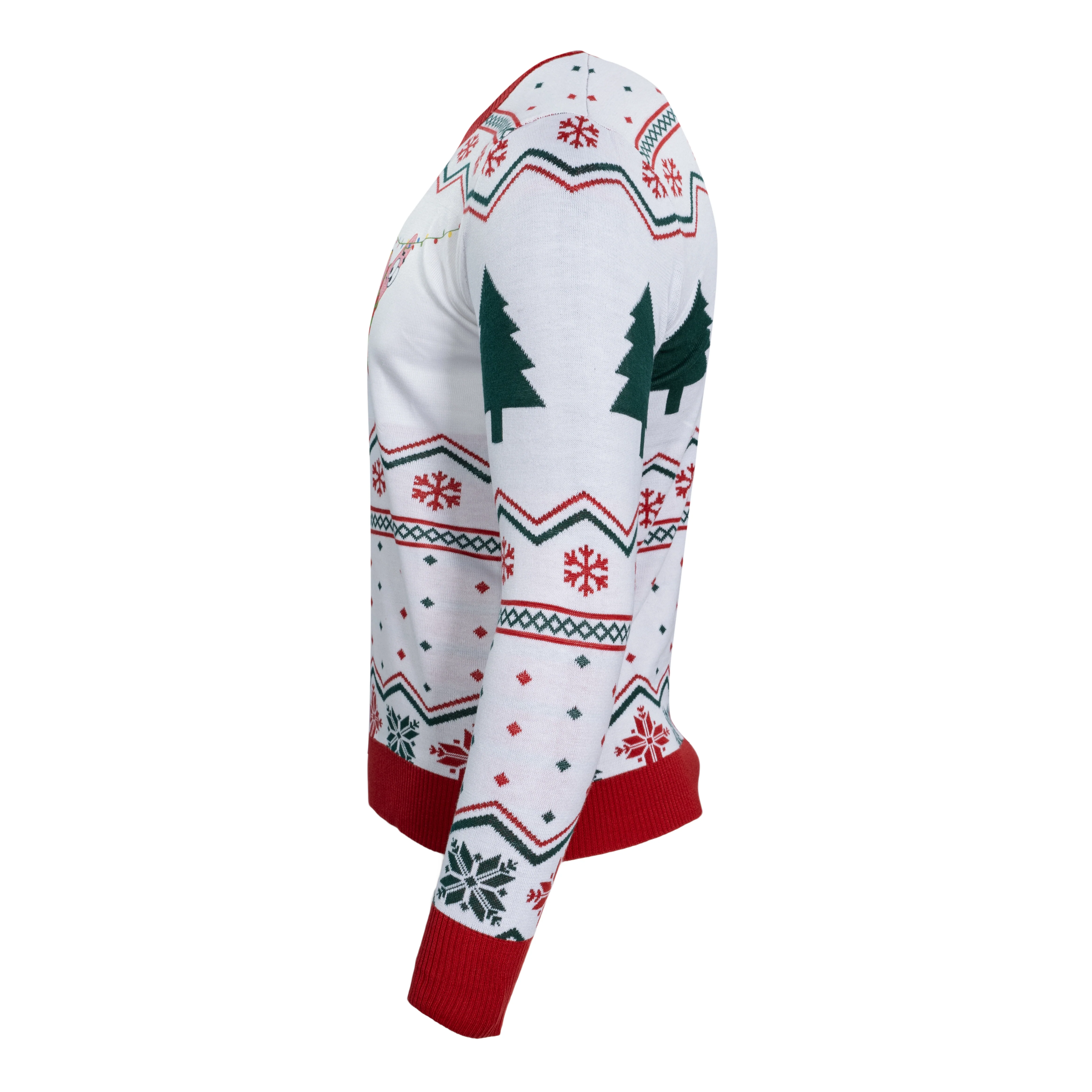 Hanging Lights SpongeBob and Patrick Christmas Sweater - Image 10