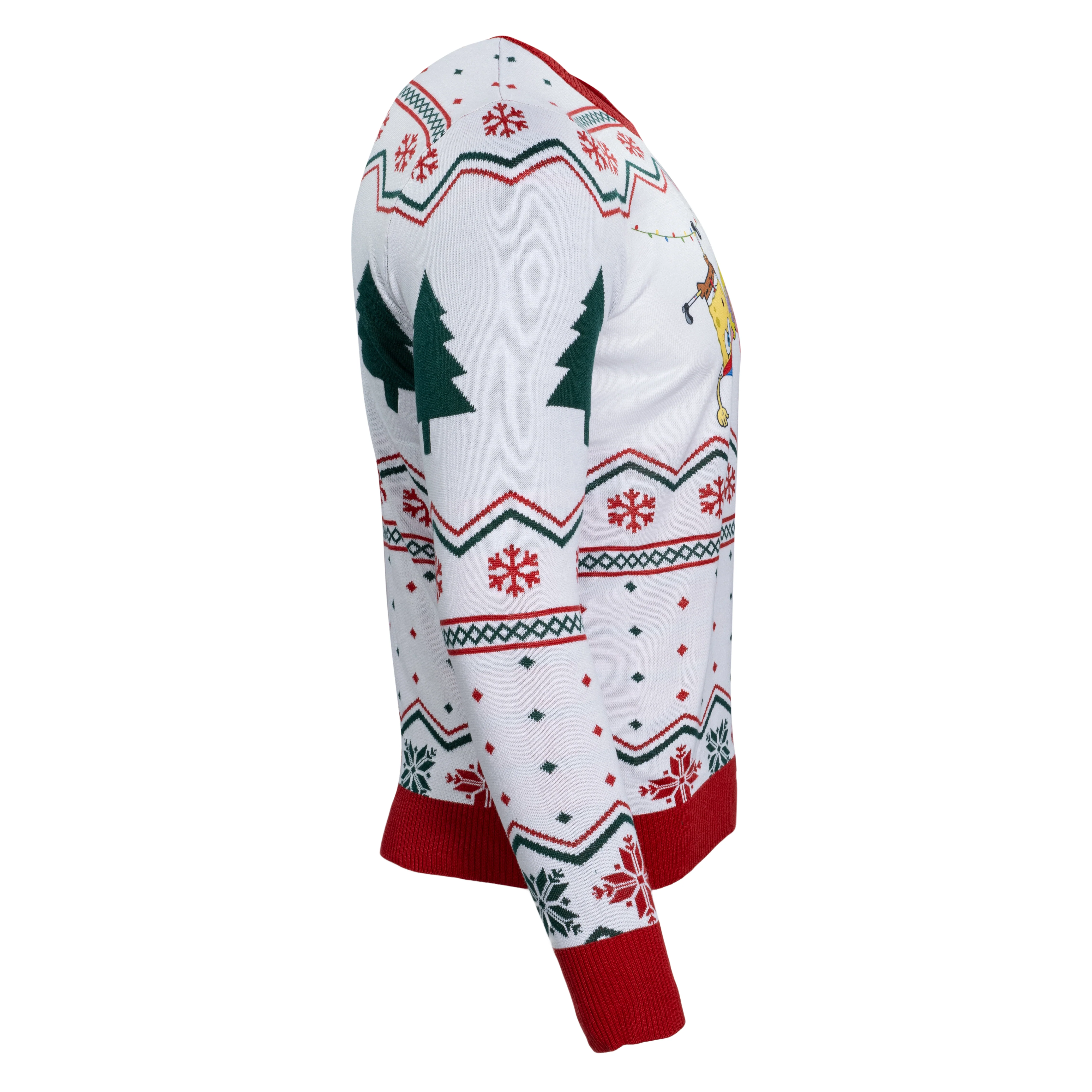 Hanging Lights SpongeBob and Patrick Christmas Sweater - Image 12