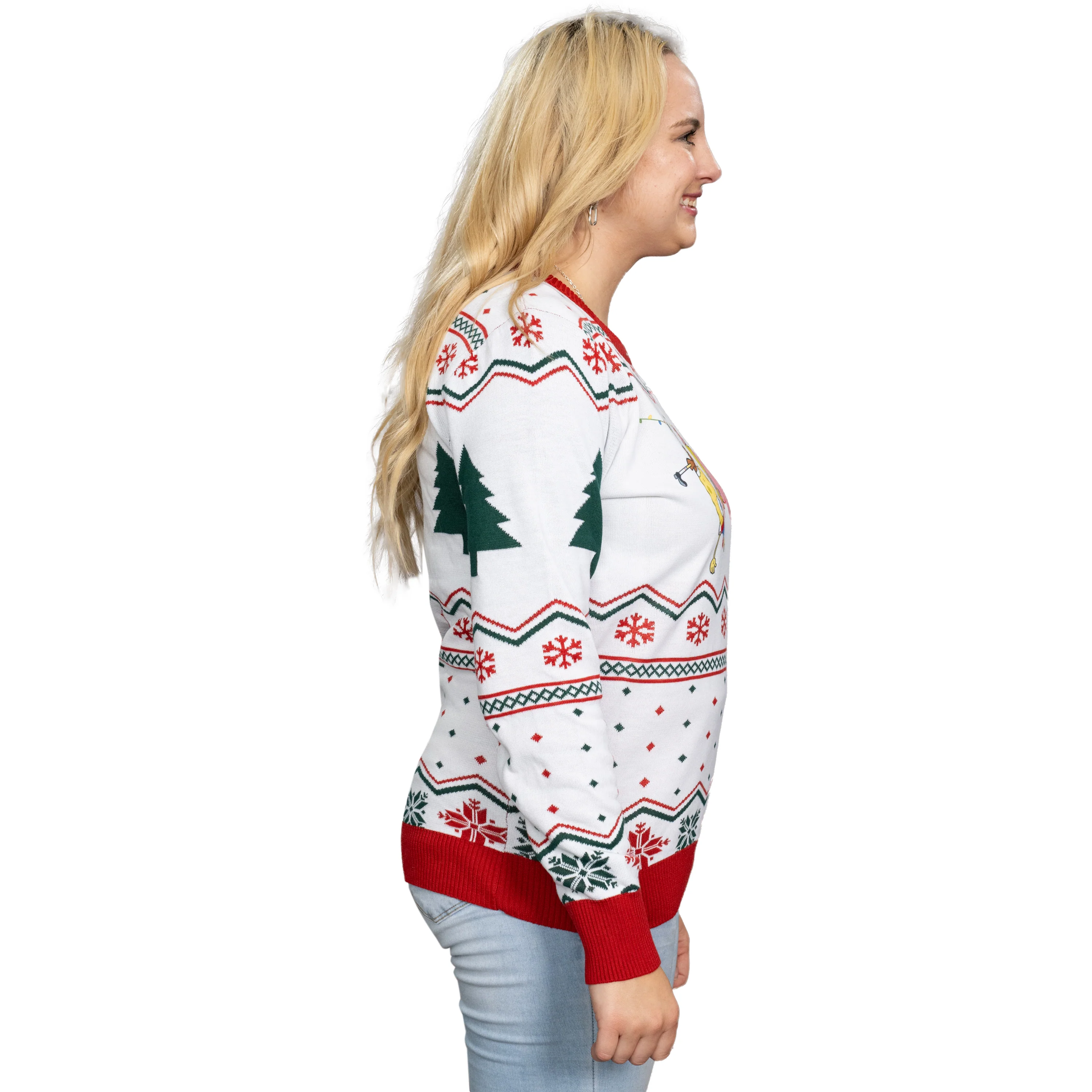 Hanging Lights SpongeBob and Patrick Christmas Sweater - Image 4