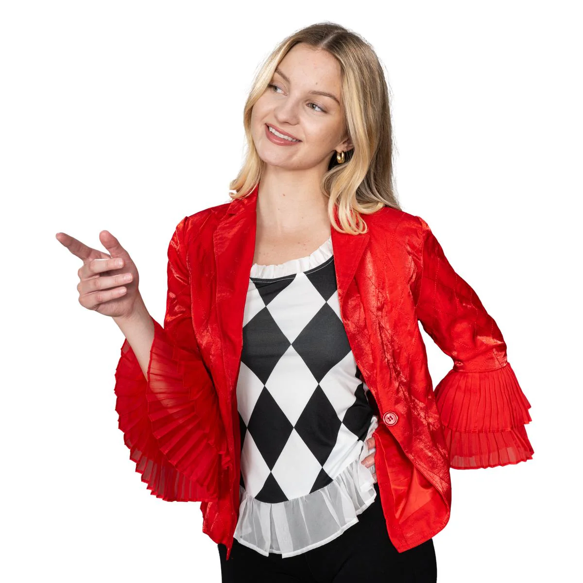 Harley Girl Super Villain Halloween Cosplay Jacket & Shirt Costume Set - Image 5