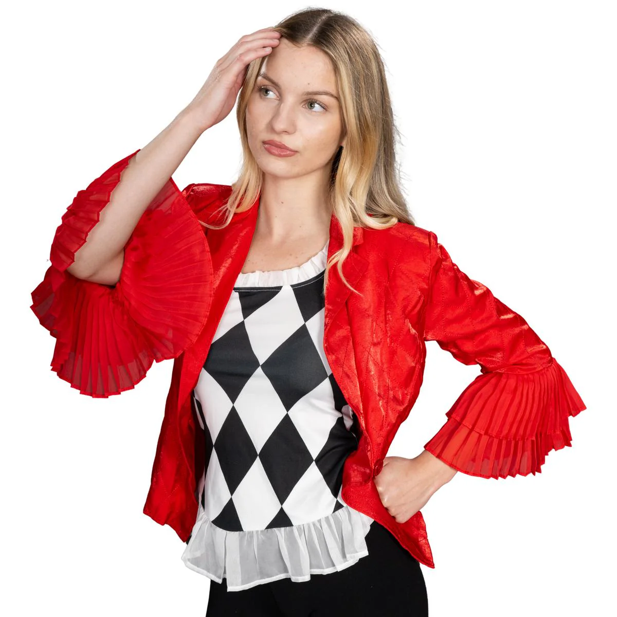 Harley Girl Super Villain Halloween Cosplay Jacket & Shirt Costume Set - Image 6