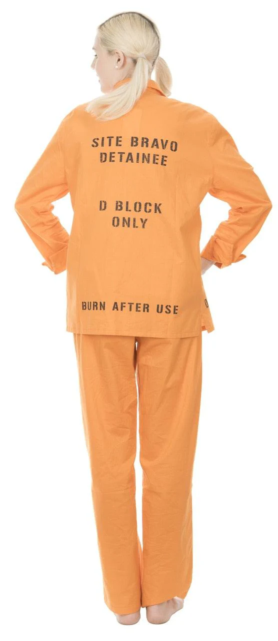 Harley Quinn Detainee Halloween Cosplay Costume Set - Image 3
