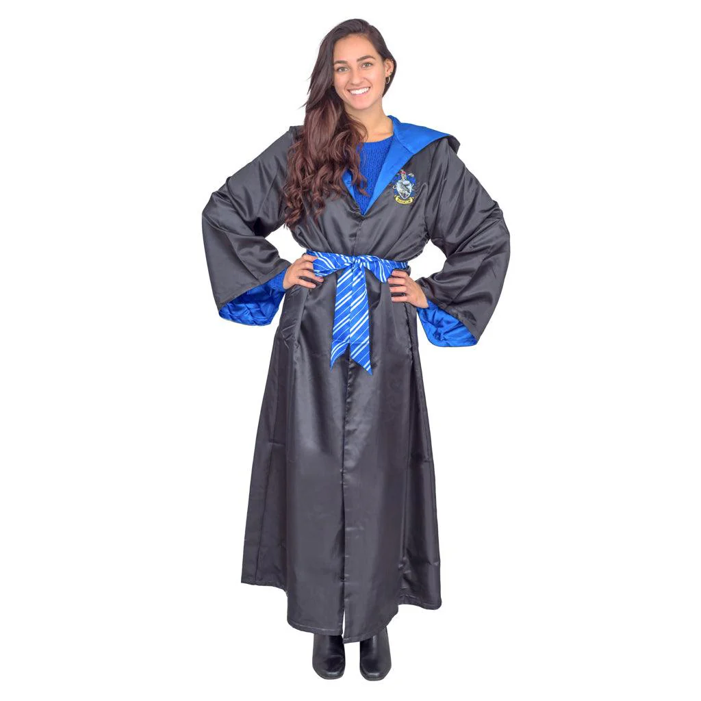 Harry Potter Halloween Costume Robe with Belt and Hood - Image 5