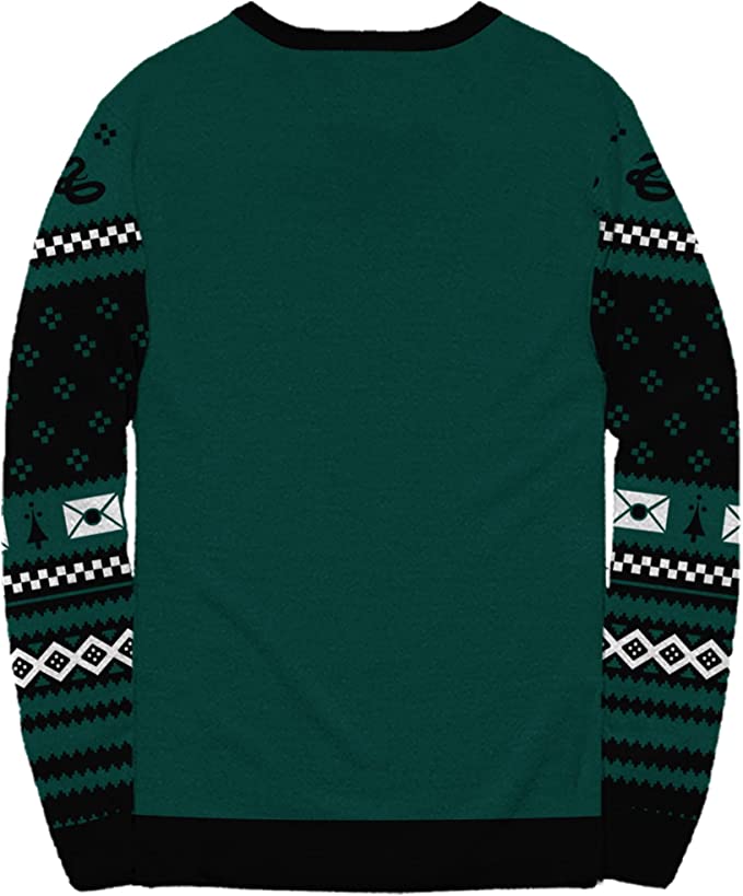 Harry Potter Slytherin Xmas Patterns Ugly Christmas Sweater - Image 2
