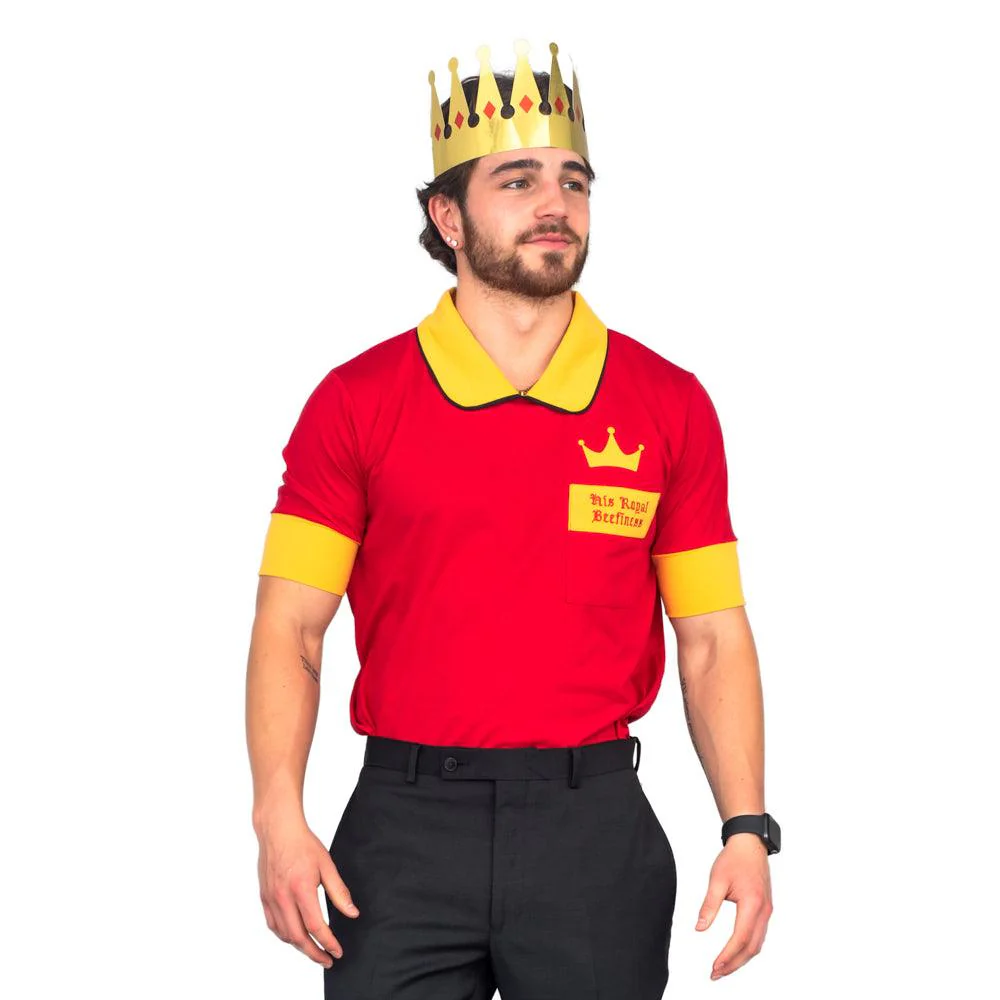 His Royal Beefiness King Halloween Costume T-shirt and Crown Cosplay - Image 2