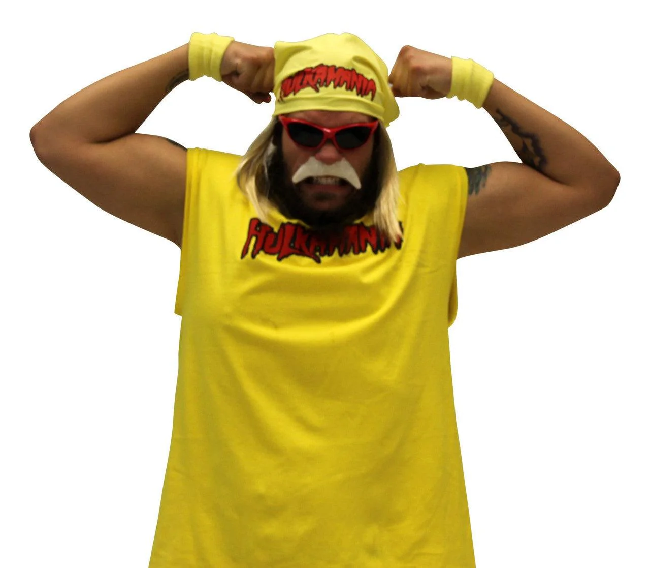 Hulk Hogan Hulkamania Complete Costume Set - Image 4