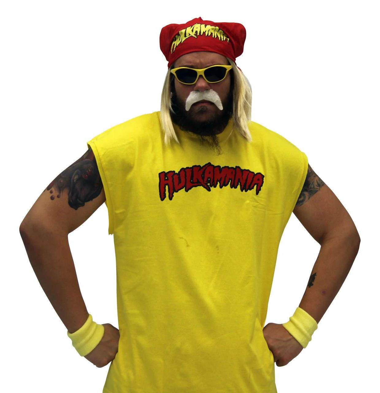 Hulk Hogan Hulkamania Complete Costume Set - Image 5