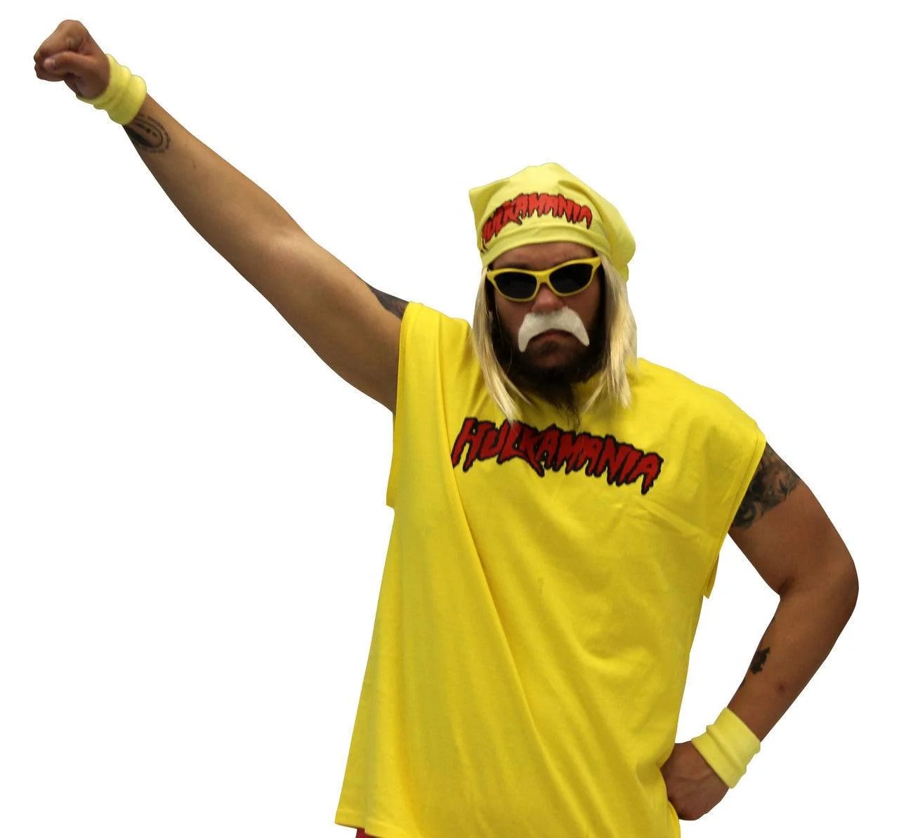 Hulk Hogan Hulkamania Complete Costume Set - Image 7