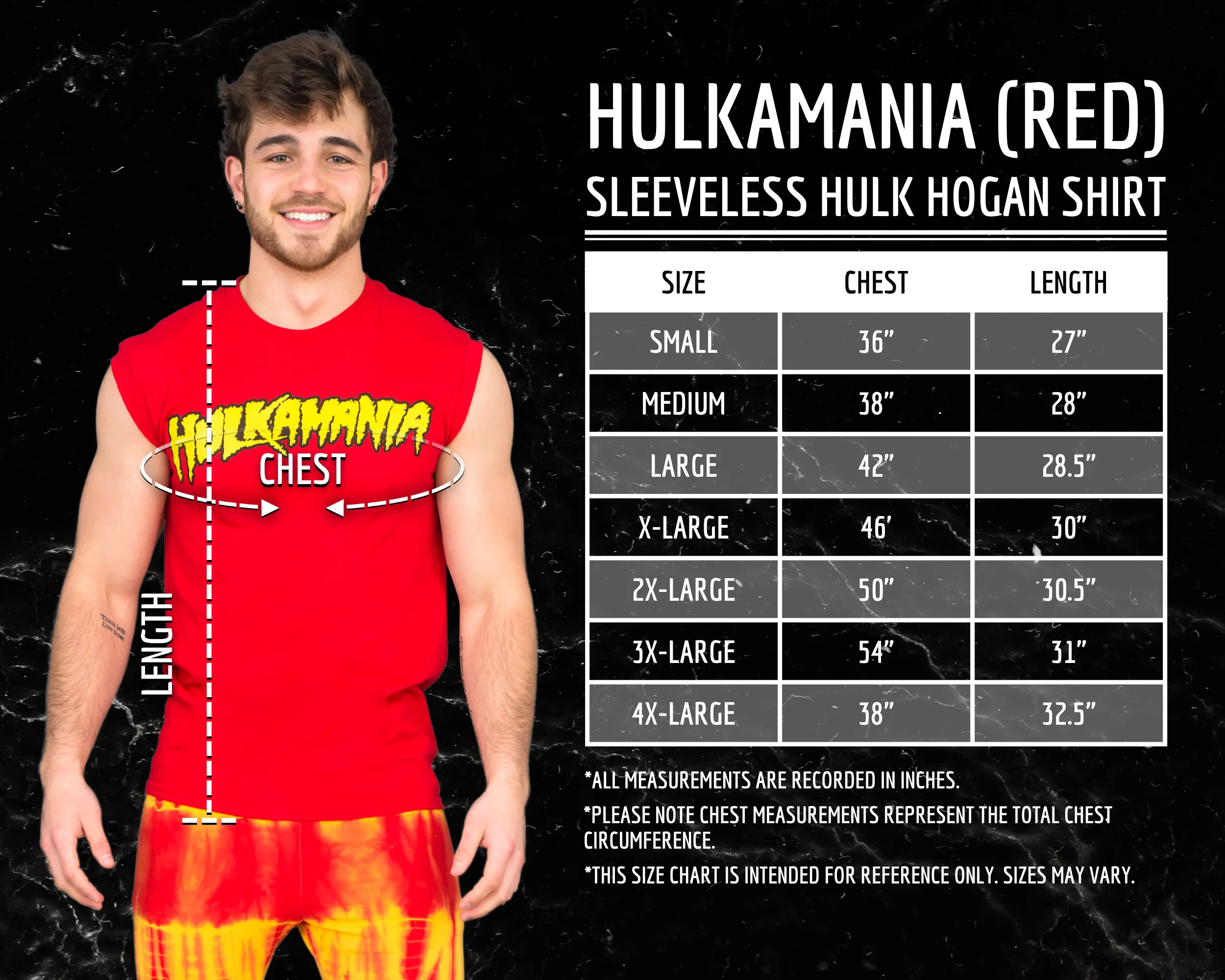 Hulk Hogan Hulkamania Sleeveless Red T-shirt - Image 3