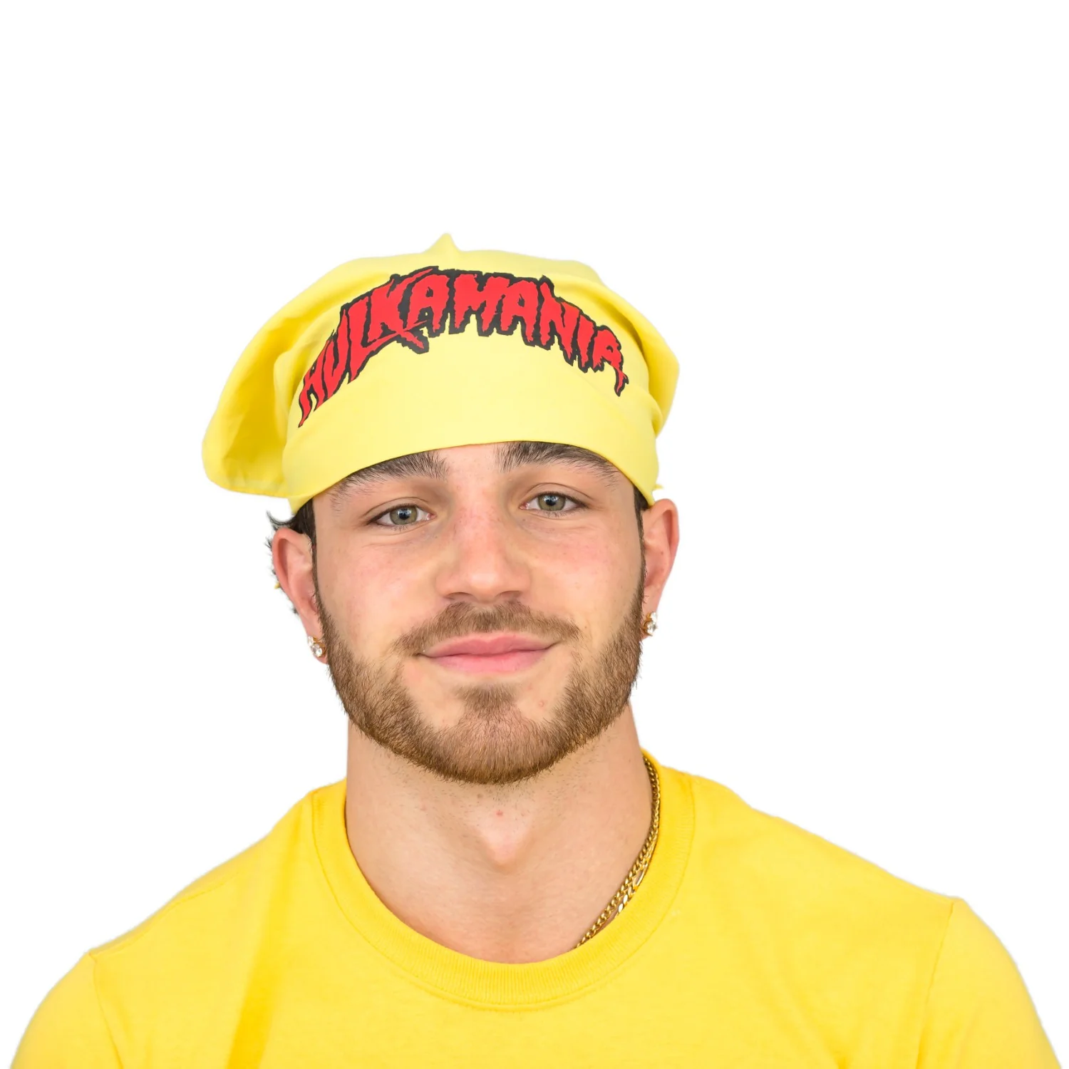 Hulkamania Red/Gold Halloween Cosplay Costume Bandana - Image 3
