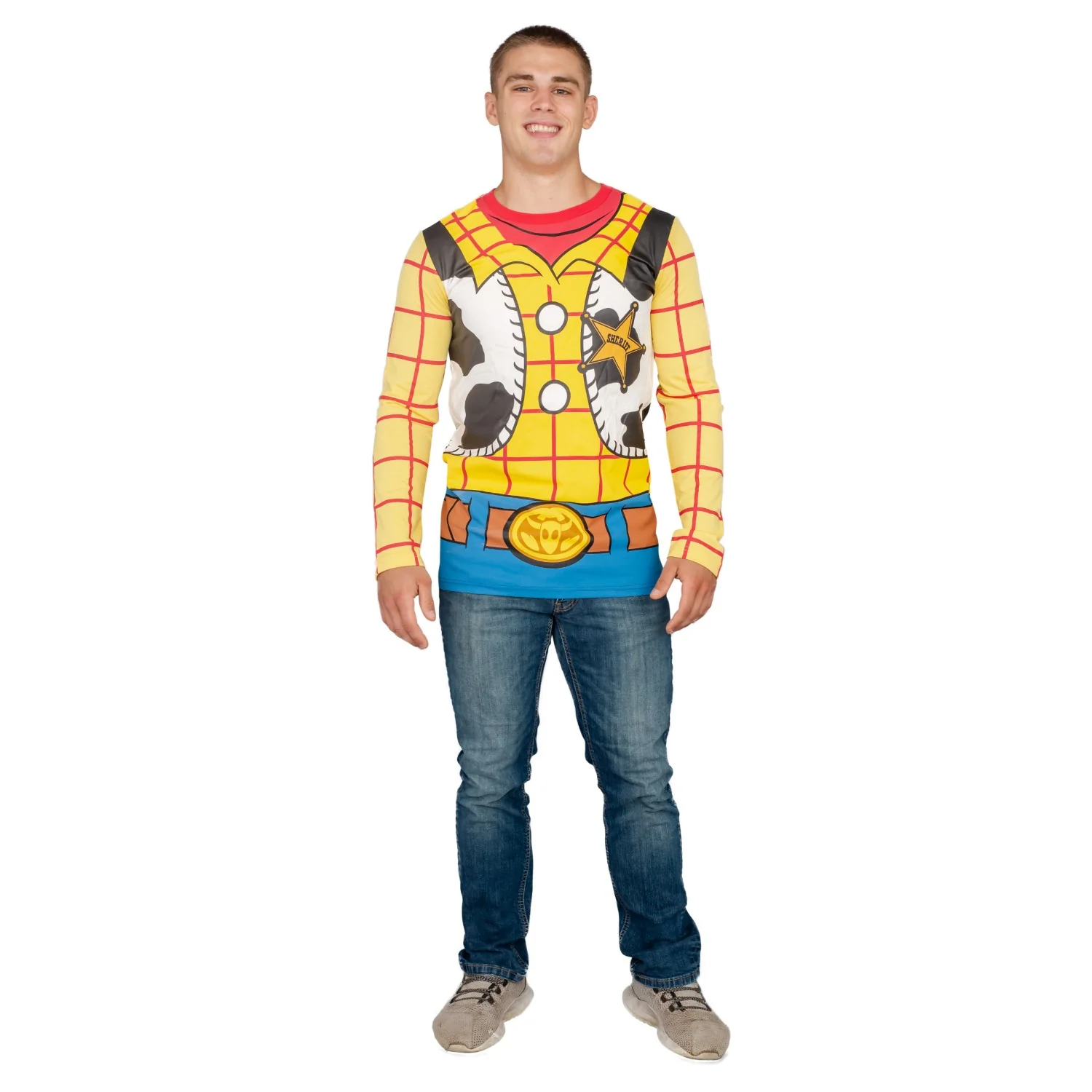Toy Story Sheriff Adult Long Sleeve Costume T-shirt - Image 5