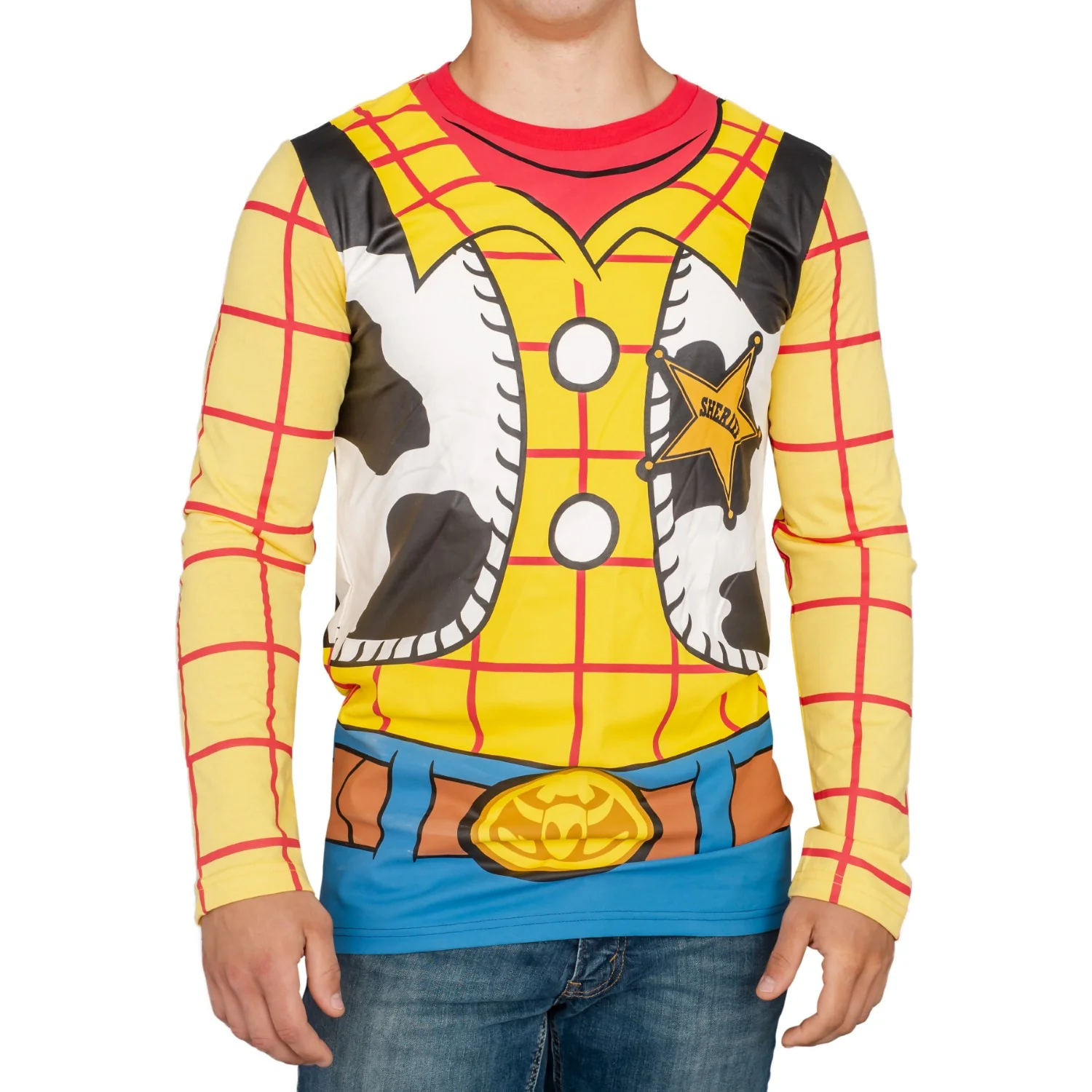 Toy Story Sheriff Adult Long Sleeve Costume T-shirt - Image 6