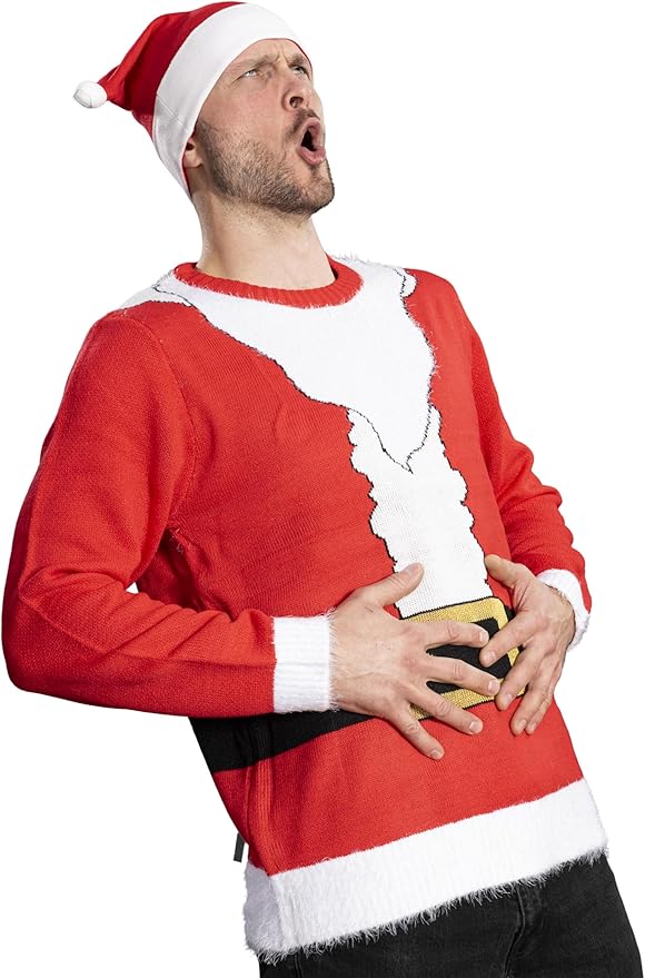 I Am the Santa Claus Knitted Ugly Christmas Sweater - Image 3