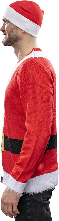 I Am the Santa Claus Knitted Ugly Christmas Sweater - Image 4