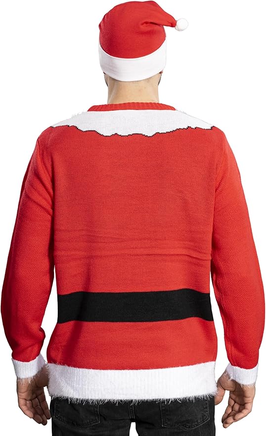 I Am the Santa Claus Knitted Ugly Christmas Sweater - Image 5