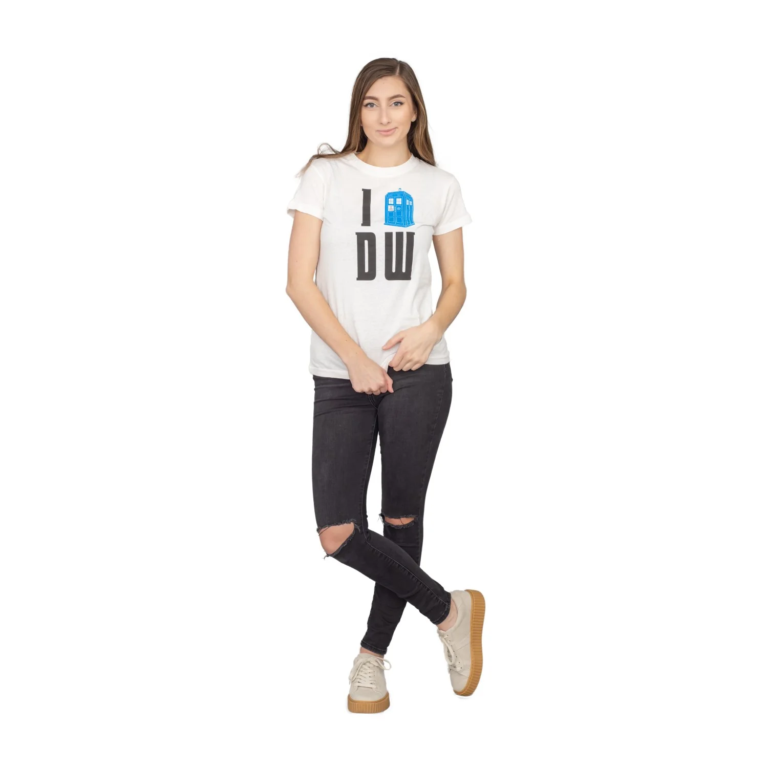 I Heart (Tardis) DW T-shirt - Image 6