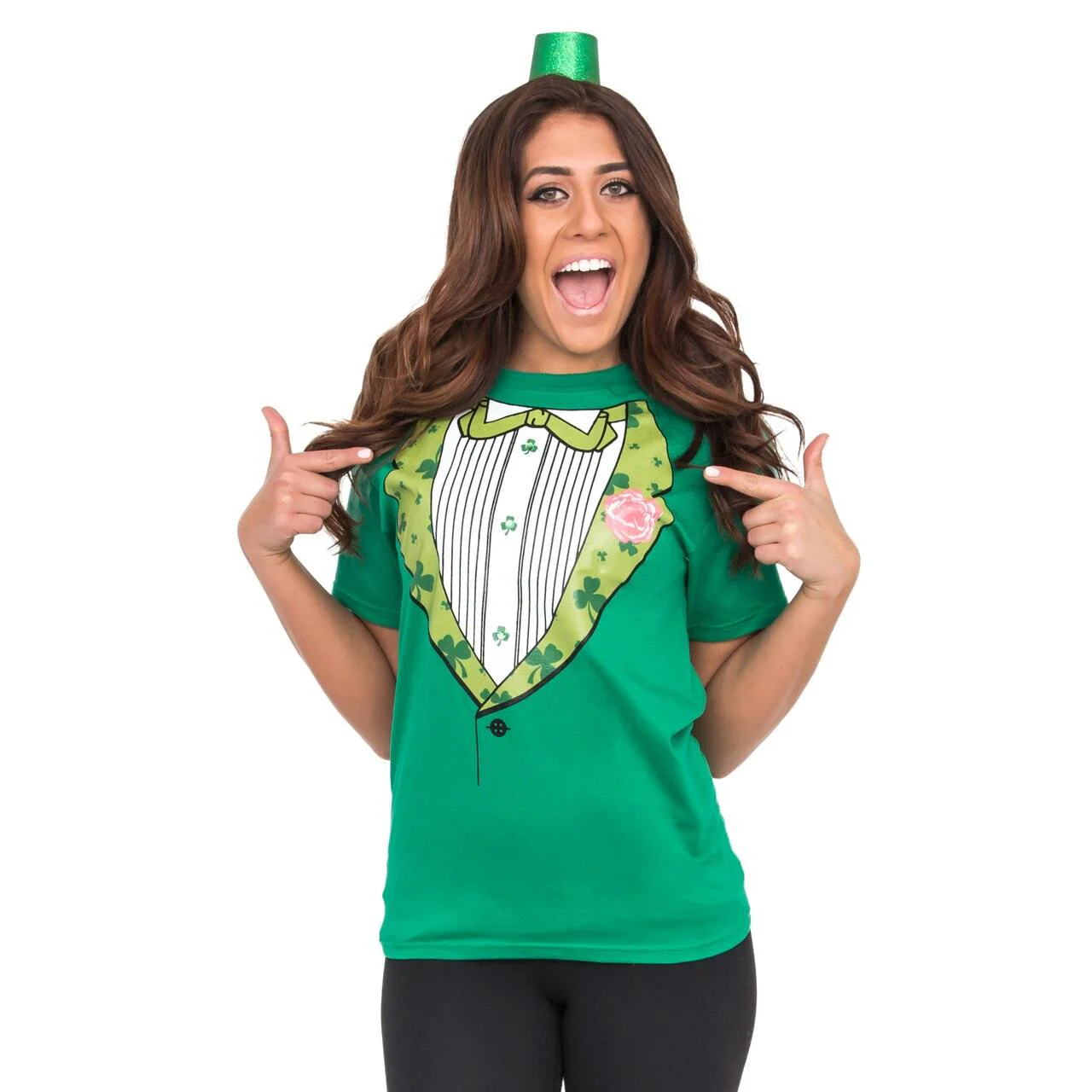 Irish Tuxedo St. Patrick's Day Rhinestones T-shirt - Image 2