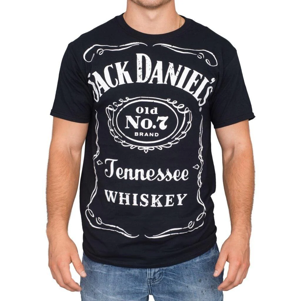 Jack Daniel's Whiskey Old No. 7 Tennessee Label T-shirt