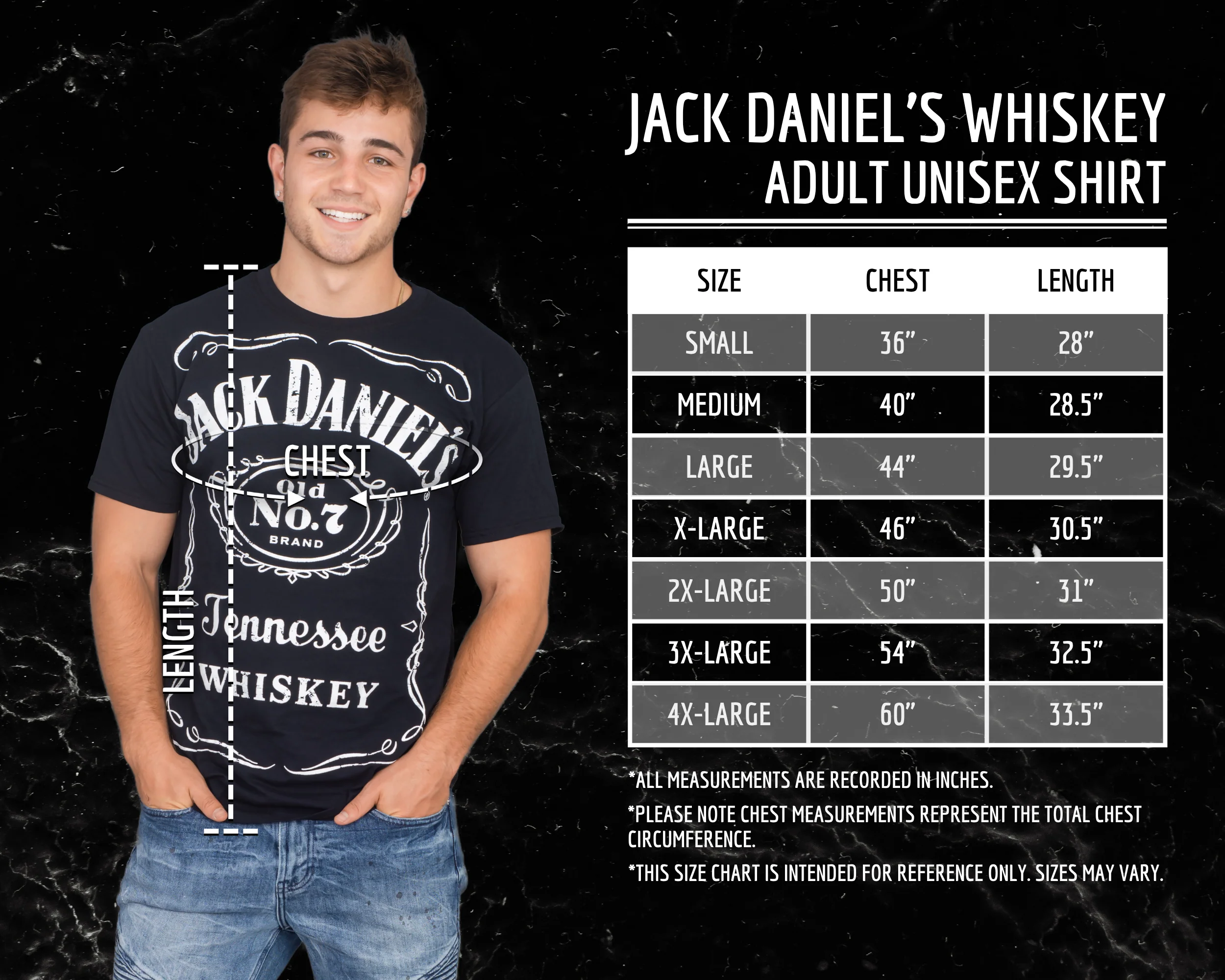 Jack Daniel's Whiskey Old No. 7 Tennessee Label T-shirt - Image 10