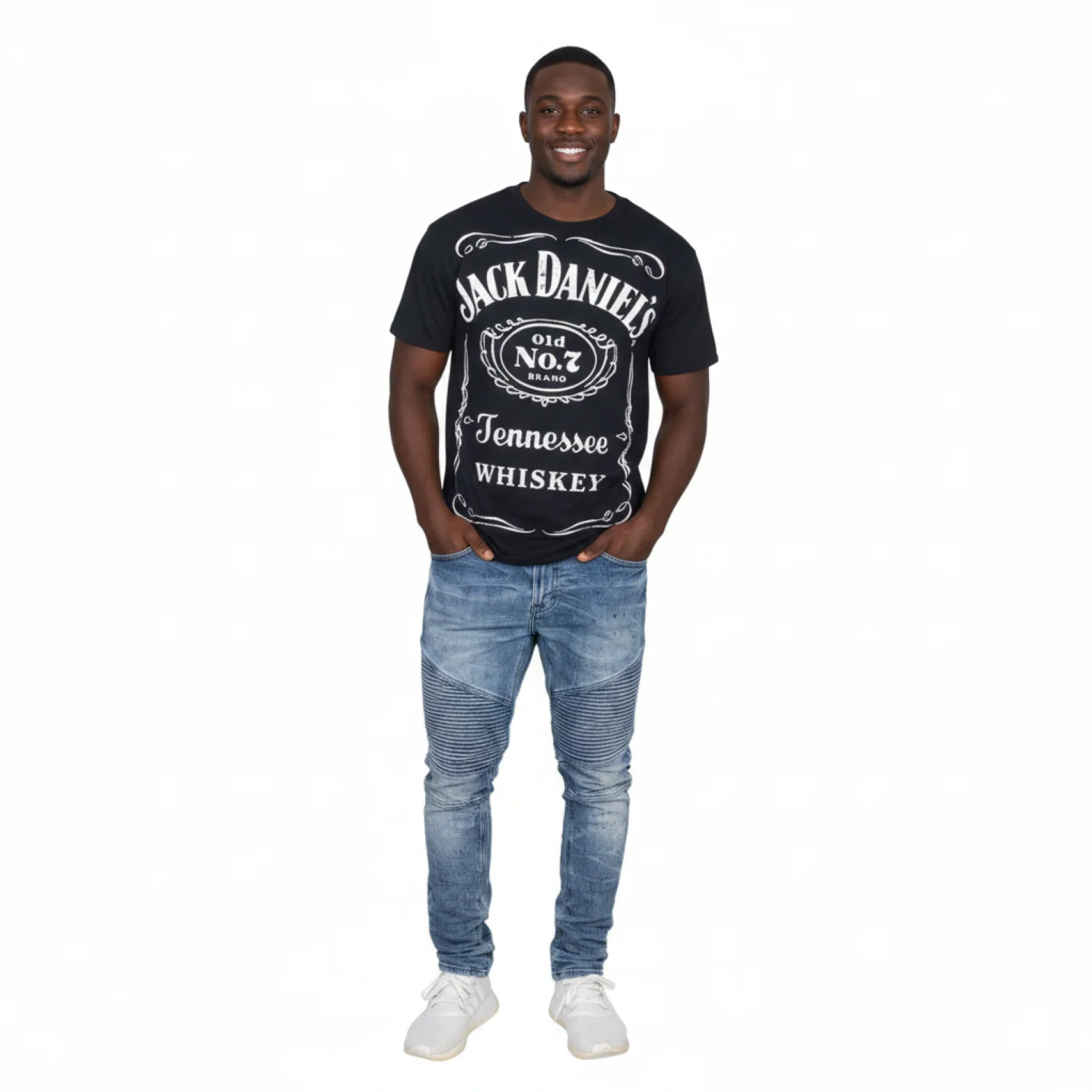 Jack Daniel's Whiskey Old No. 7 Tennessee Label T-shirt - Image 2