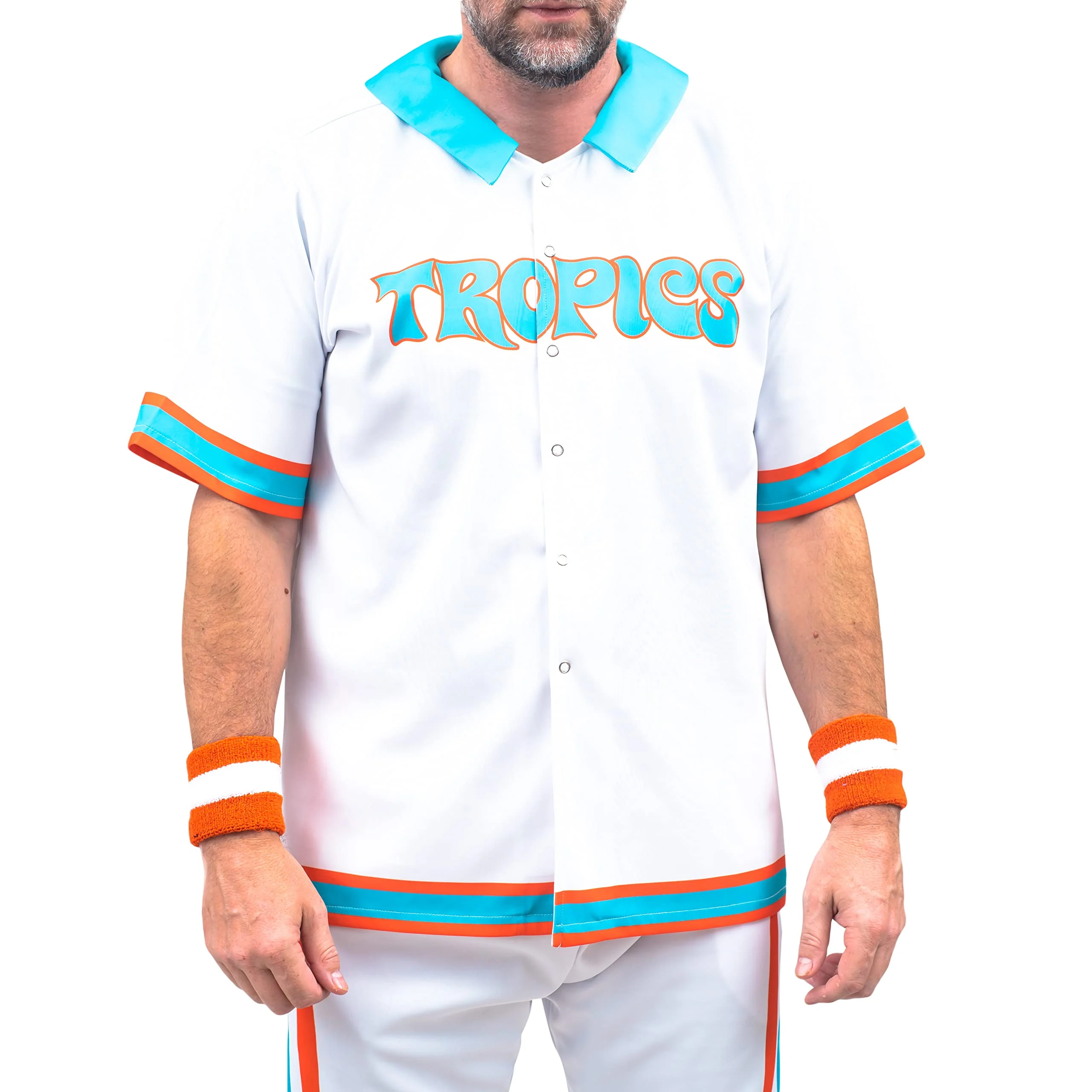 Jackie Moon Basketball Player Flint Tropics Deluxe Halloween Costume Warm Up Complete Set Cosplay - Image 3