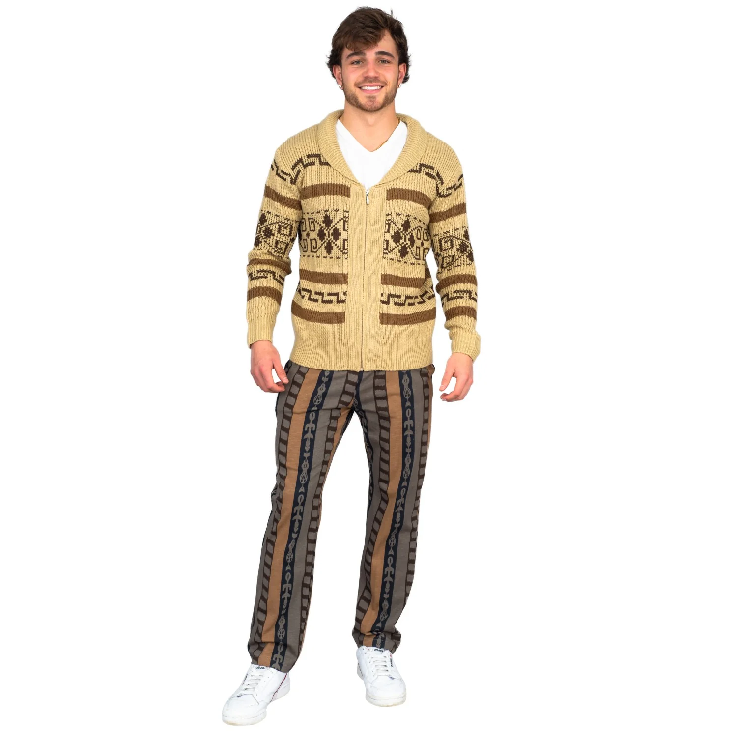Jeffrey The Dude Zip Up Halloween Cosplay Costume Cardigan Sweater - Image 3