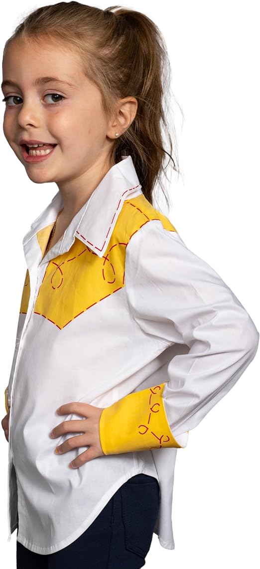 Jessie Cowgirl Kids Children Halloween Costume Cosplay Long Sleeve Button Up Shirt - Image 2