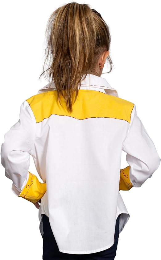 Jessie Cowgirl Kids Children Halloween Costume Cosplay Long Sleeve Button Up Shirt - Image 3