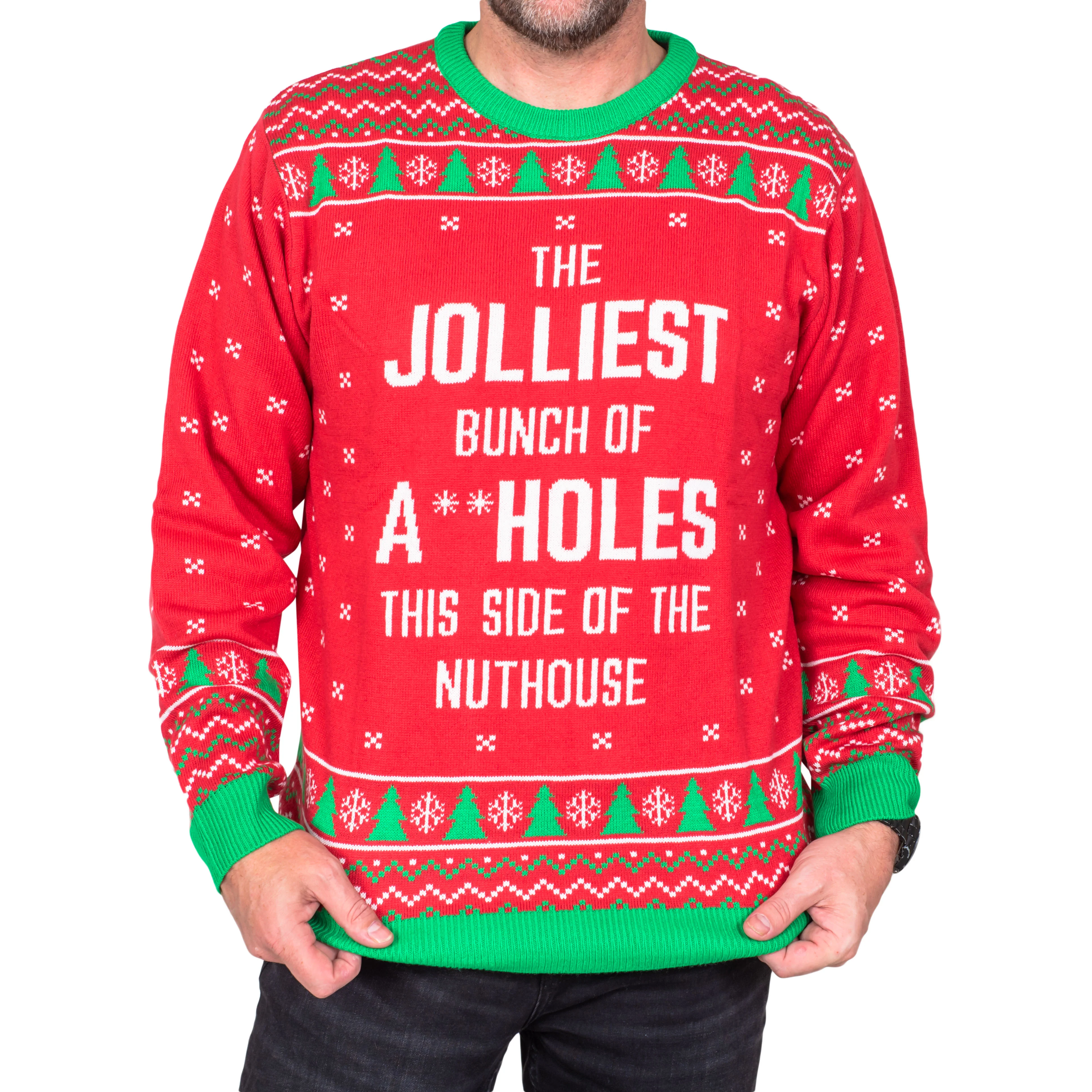 Jolliest Bunch Nuthouse Ugly Christmas Sweater - Image 3