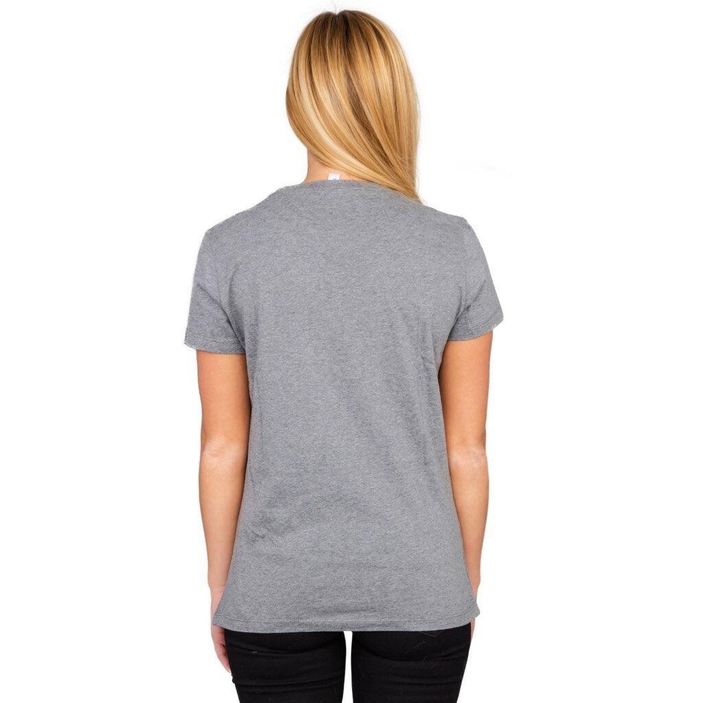 Juno Slinky Spring Walking Toy Gray Juniors T-Shirt - Image 2