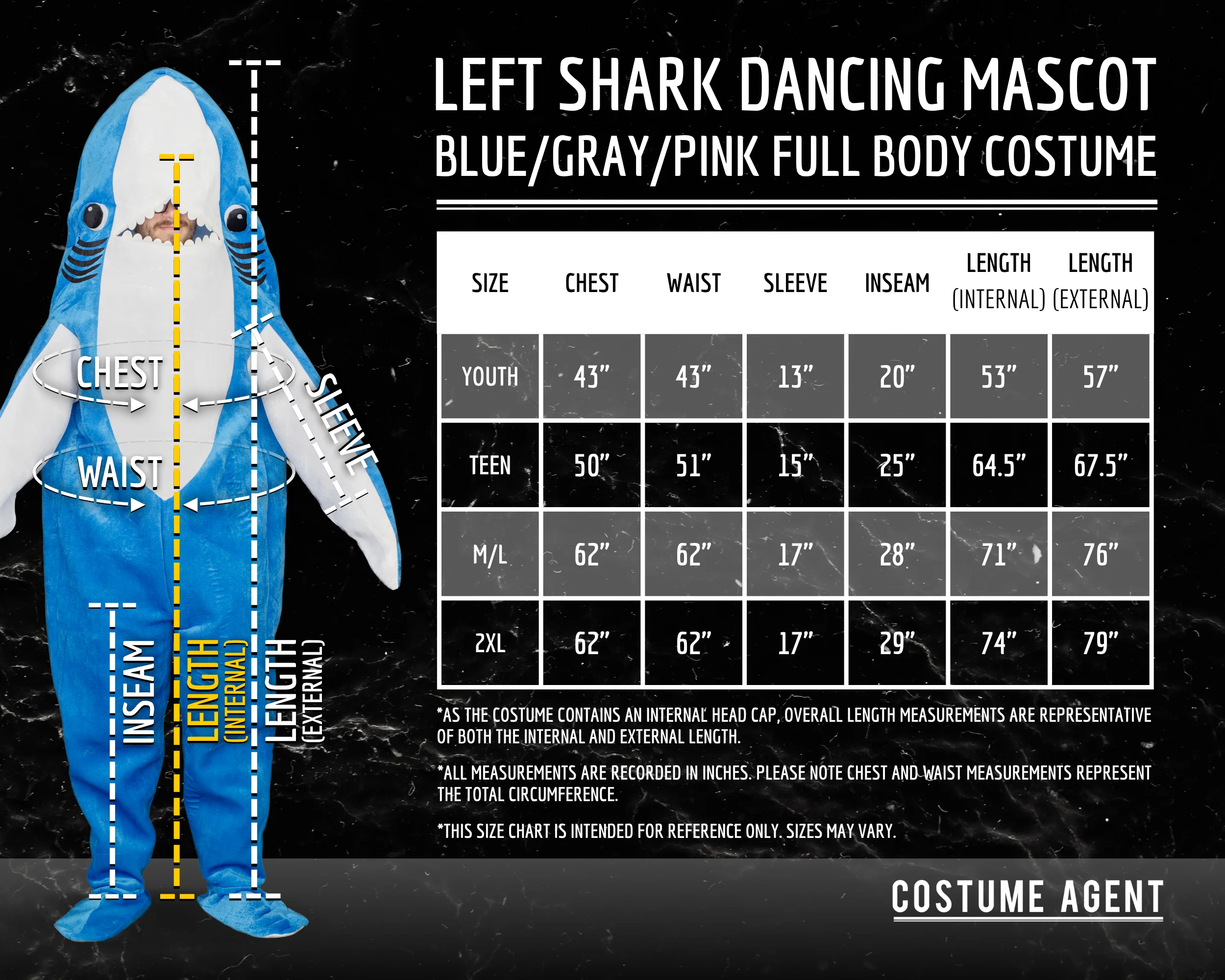 Katy Perry Left Shark Funny Unisex Halloween Cosplay Mascot Costume - Image 10