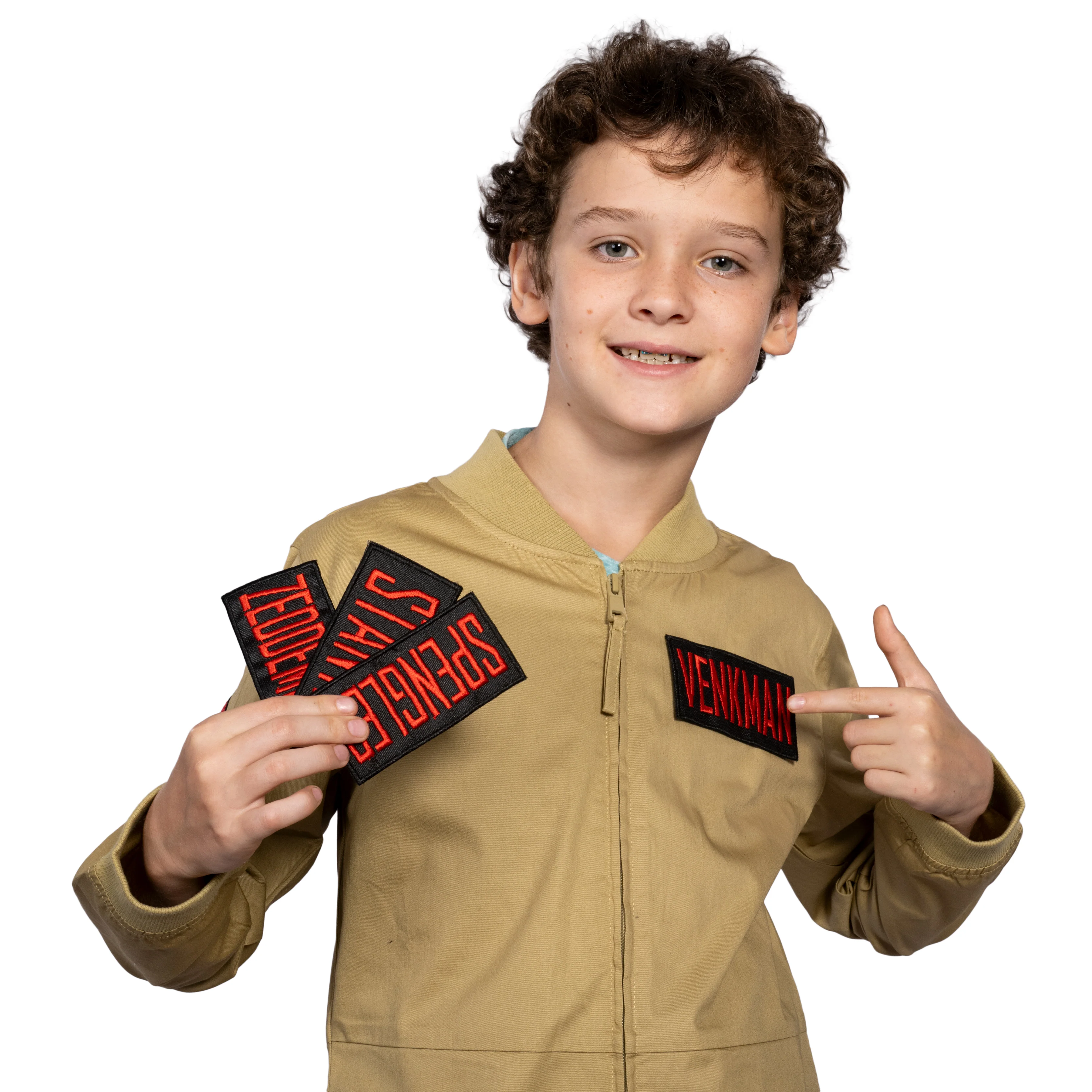 Kids Youth Ghostbusters Changeable Name Patches Halloween Cosplay Costume Jumpsuit - Image 2